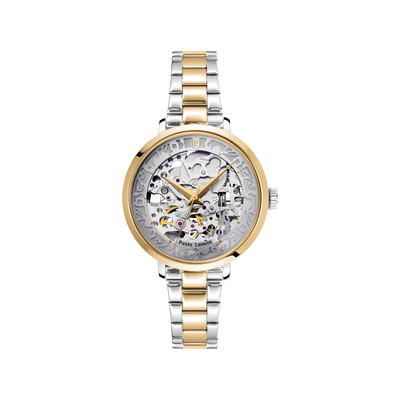 Montre PIERRE LANNIER automatic femme automatique, bracelet acier bicolore