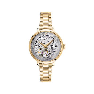 Montre PIERRE LANNIER automatic femme automatique, bracelet acier doré