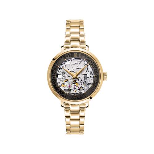 Montre PIERRE LANNIER automatic femme automatique, bracelet acier doré