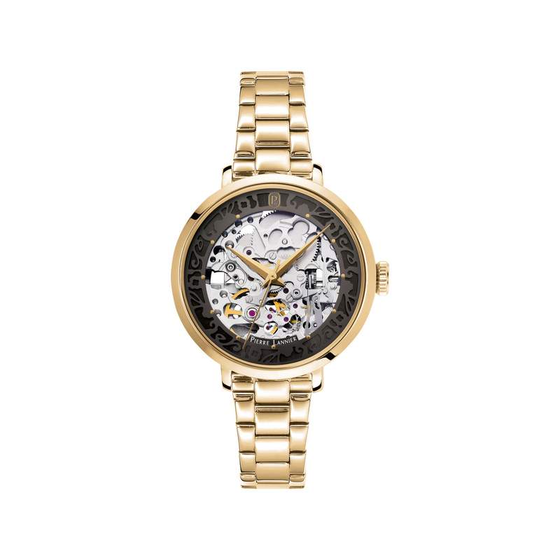 Montre PIERRE LANNIER automatic femme automatique, bracelet acier doré - vue 1