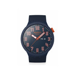 Montre SWATCH essentials mixte cadran bleu bracelet silicone bleu - vue 1