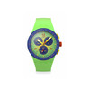 Montre SWATCH essentials mixte cadran vert bracelet silicone vert - vue V1