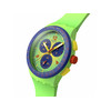 Montre SWATCH essentials mixte cadran vert bracelet silicone vert - vue V2