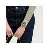 Montre SWATCH essentials mixte cadran vert bracelet silicone vert - vue Vporté 4