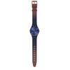 Montre SWATCH essentials mixte cadran bleu bracelet silicone bleu - vue VD1