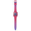 Montre SWATCH Essentials mixte cadran rose bracelet silicone rose - vue VD1