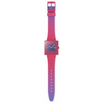 Montre SWATCH Essentials mixte cadran rose bracelet silicone rose - vue D1