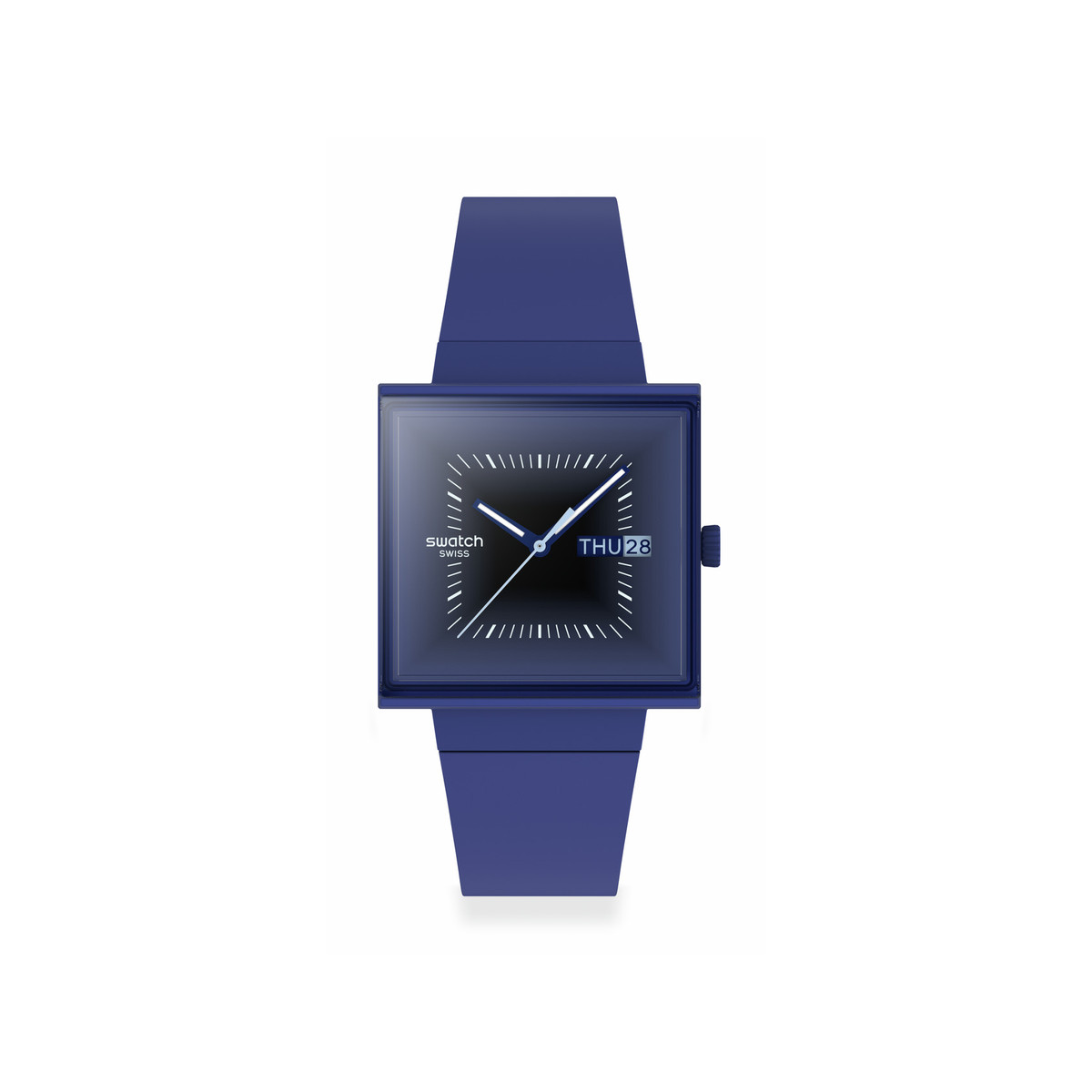 Montre SWATCH essentials mixte cadran bleu bracelet silicone bleu