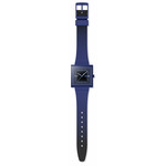 Montre SWATCH essentials mixte cadran bleu bracelet silicone bleu - vue D1