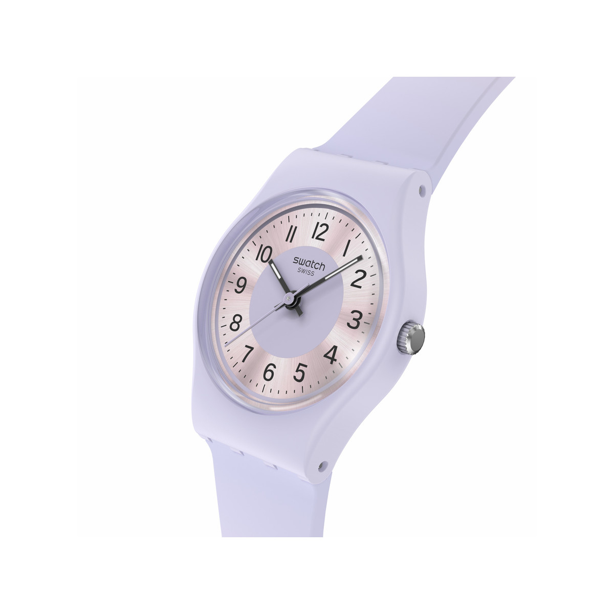 Montre SWATCH essentials femme cadran violet bracelet silicone violet - vue 2