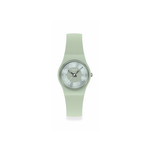 Montre SWATCH essentials femme cadran vert bracelet silicone vert - vue 1