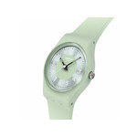 Montre SWATCH essentials femme cadran vert bracelet silicone vert - vue 2