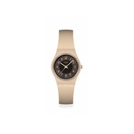 Montre SWATCH essentials femme cadran marron bracelet silicone brun