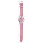 Montre SWATCH blossom time cadran rose femme bracelet cuir animal rose - vue D1