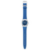 Montre SWATCH blossom time femme cadra bleu bracelet cuir animal bleu - vue VD1