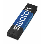 Montre SWATCH blossom time femme cadra bleu bracelet cuir animal bleu - vue D3