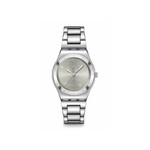 Montre SWATCH blossom time femme cadran gris bracelet acier inoxydable - vue 1