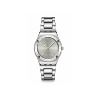 Montre SWATCH blossom time femme cadran gris bracelet acier inoxydable