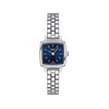 Montre TISSOT T-LADY LOVELY SQUARE femme cadran bleu bracelet acier inoxydable - vue V1