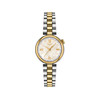 Montre TISSOT T-LADY DESIR femme cadran nacré bracelet PVD bicolore - vue V1