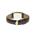 Montre LIP CHURCHILL femme acier doré bracelet cuir marron - vue 3