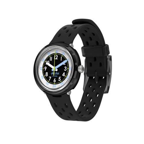 Montre FLIK FLAK bubbly hours enfant bracelet silicone noir