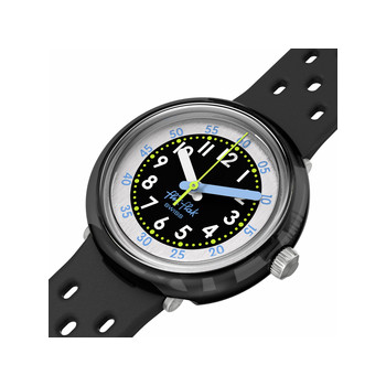 Watch FLIK FLAK bubbly hours child black silicone bracelet