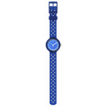 Montre FLIK FLAK bubbly hours enfant bracelet silicone bleu - vue D1