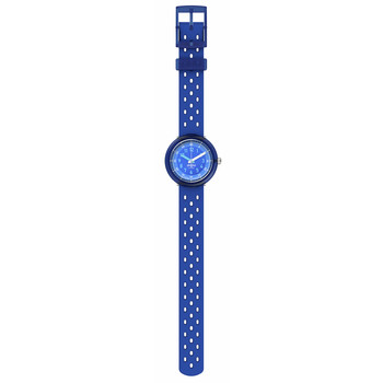 FLIK FLAK bubbly hours child watch blue silicone bracelet