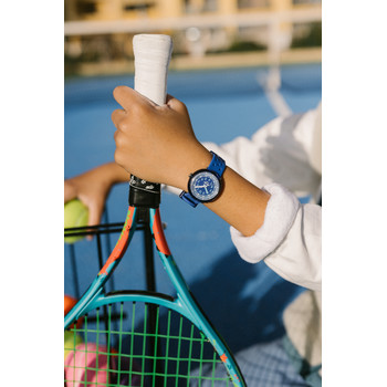 FLIK FLAK bubbly hours child watch blue silicone bracelet