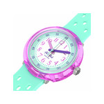 Montre FLIK FLAK bubbly hours enfant bracelet silicone vert - vue 2