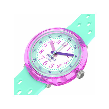 Watch FLIK FLAK bubbly hours child green silicone bracelet