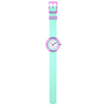 Watch FLIK FLAK bubbly hours child green silicone bracelet