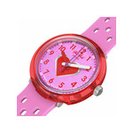 Montre FLIK FLAK bubbly hours enfant bracelet silicone rose - vue 2