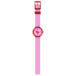 Montre FLIK FLAK bubbly hours enfant bracelet silicone rose - vue D1