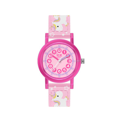 Montre ICE WATCH learning enfant analogique, bracelet nylon rose - vue 1