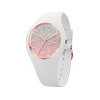 Montre ICE WATCH ice femme analogique, bracelet silicone blanc - vue V1
