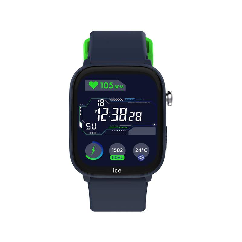Montre ICE WATCH ice smart junior 3.0 fm enfant connecté,  boîtier plastique bleu, bracelet silicone bleu - vue 1