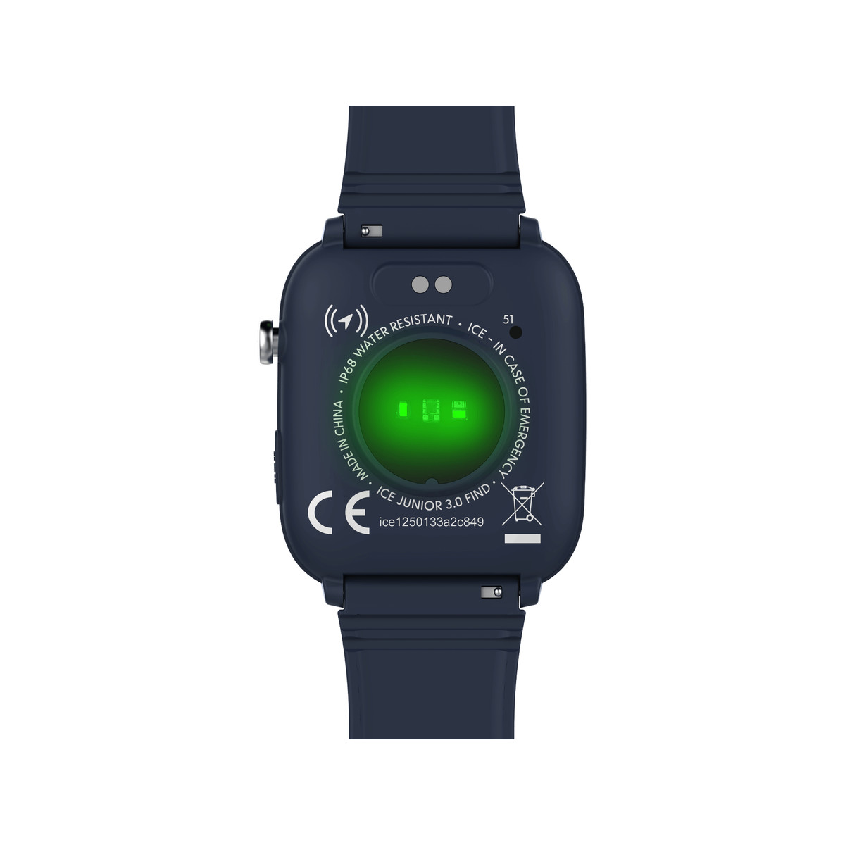 Montre ICE WATCH ice smart junior 3.0 fm enfant connecté,  boîtier plastique bleu, bracelet silicone bleu - vue 3