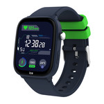 Montre ICE WATCH ice smart junior 3.0 fm enfant connecté,  boîtier plastique bleu, bracelet silicone bleu - vue D1