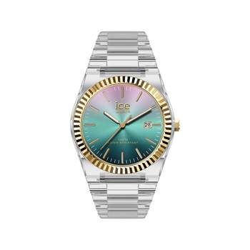 Montre ICE WATCH ice power pw1 femme analogique, boîtier plastique, bracelet plastique transparent