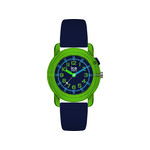 Montre ICE WATCH ice find enfant analogique, boîtier plastique vert, bracelet silicone bleu - vue 1