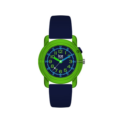 Montre ICE WATCH ice find enfant analogique, boîtier plastique vert, bracelet silicone bleu