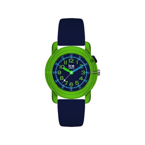 Montre ICE WATCH ice find enfant analogique, boîtier plastique vert, bracelet silicone bleu