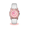 Montre ICE WATCH ice find enfant analogique, boîtier plastique rose, bracelet silicone blanc - vue V1