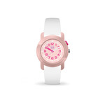 Montre ICE WATCH ice find enfant analogique, boîtier plastique rose, bracelet silicone blanc - vue 1
