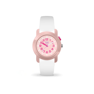 Montre ICE WATCH ice find enfant analogique, boîtier plastique rose, bracelet silicone blanc - vue 1