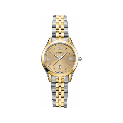 Montre BALMAIN classic R femme bracelet acier inoxydable bicolore jaune