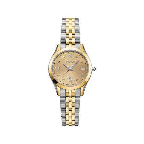 Montre BALMAIN classic R femme bracelet acier inoxydable bicolore jaune