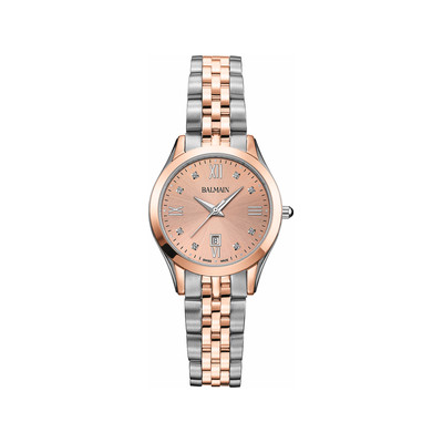 Montre BALMAIN classic R femme bracelet acier inoxydable bicolore rose